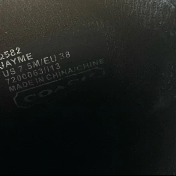 Coach Jayme Black/Silver Sneakers - Picture 6 of 6